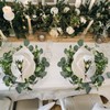 Gandeer Wedding Placemats Set of 6 Artificial Eucalyptus Leaves Place