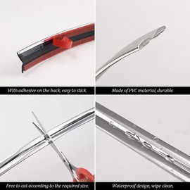 20 Ft Flexible Molding Trim,Ceiling Molding Peel and Stick,Corner Guards Wall Trim,Self Adhesive Caulk Strip for Living Room, Bedroom, Kitchen, Bathroom (White)