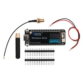 DollaTek 863-928MHz Wireless Stick Lite ESP32+LoRa V3 Development Board, Compatible with ESP32-S3 Node Type-C Interface Wi-Fi, Bluetooth and LoRa Support GPS with LCD Display for Arduino
