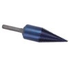 Wood Cone Punch High Speed Steel Blue Plated Hex Shank