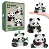 VEQENIFY 3-in-1 Panda Mini Building Blocks Panda Clamping Blocks Panda