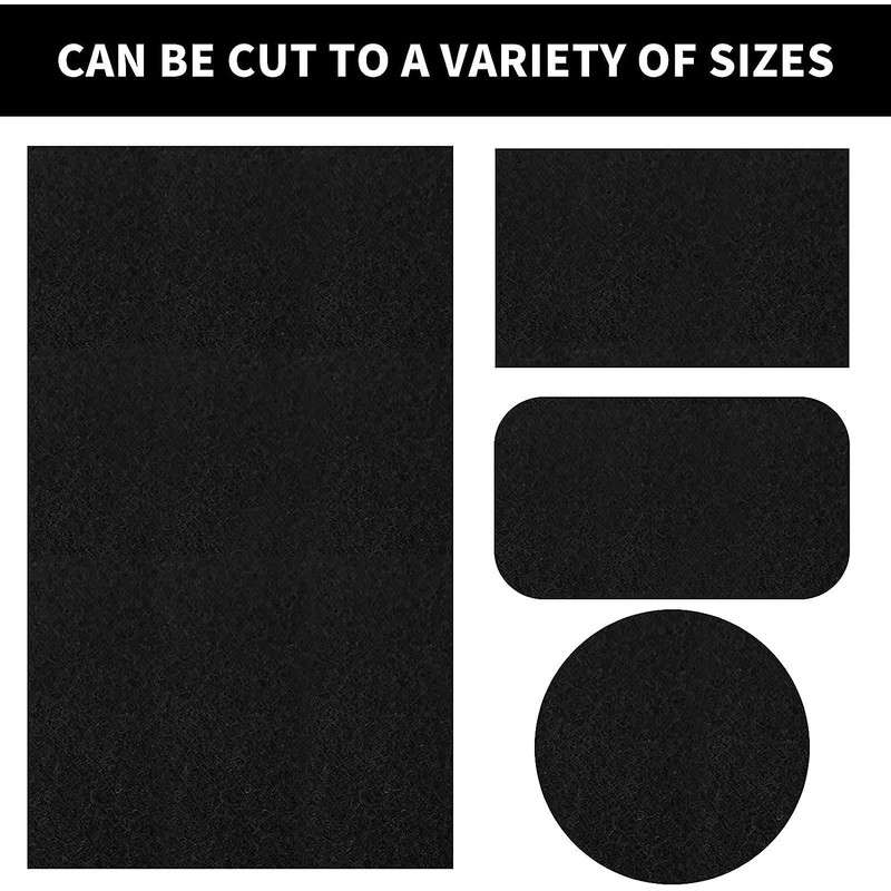 99JGDAX Cut-to-Fit Activated Carbon Filter Sheet Charcoal Air Vent Filters