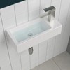 Sarlai Floating Vessel Sink Wall Mounted - 15"x7" Wall Mount