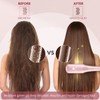 MiroPure 2-in-1 Enhanced Hair Straightener Ionic Straightening Brush Anti-Scald