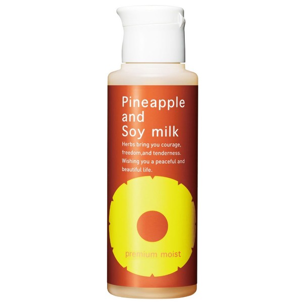 Suzuki Herb Kenkyusho Pineapple Soy Milk Lotion, Premium Moist, 3.4 fl oz (100 ml), Approx. 1 Month Supply, After Hair Removal, Unwanted Hair Care, Hair Removal