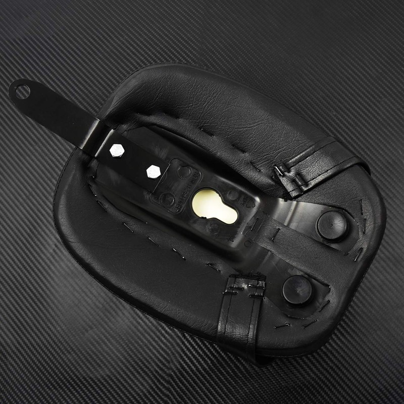 HDBUBALUS Motorcycle Rear Seat Pelion Pad Seat with Belt Fits