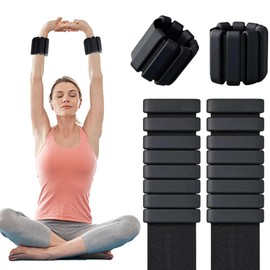 2 PCS Polainas Para Tobillos y Muñecas, Muñecas de Silicona Antideslizantes Ajustables, Para Running Fitness Yoga Pilates, Entrenamiento De Fuerza De Tobillo, Muñeca, Brazo Y Pierna (1LB(2X0.5LB))
