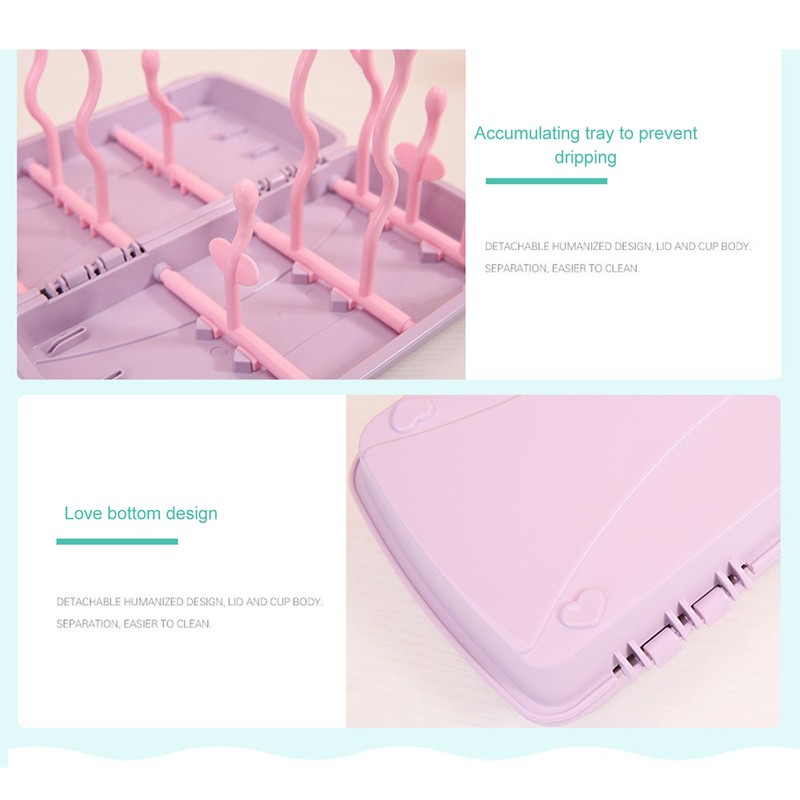 Baby Bottle Drying Rack PP Safe Foldable Portable Baby Bottle