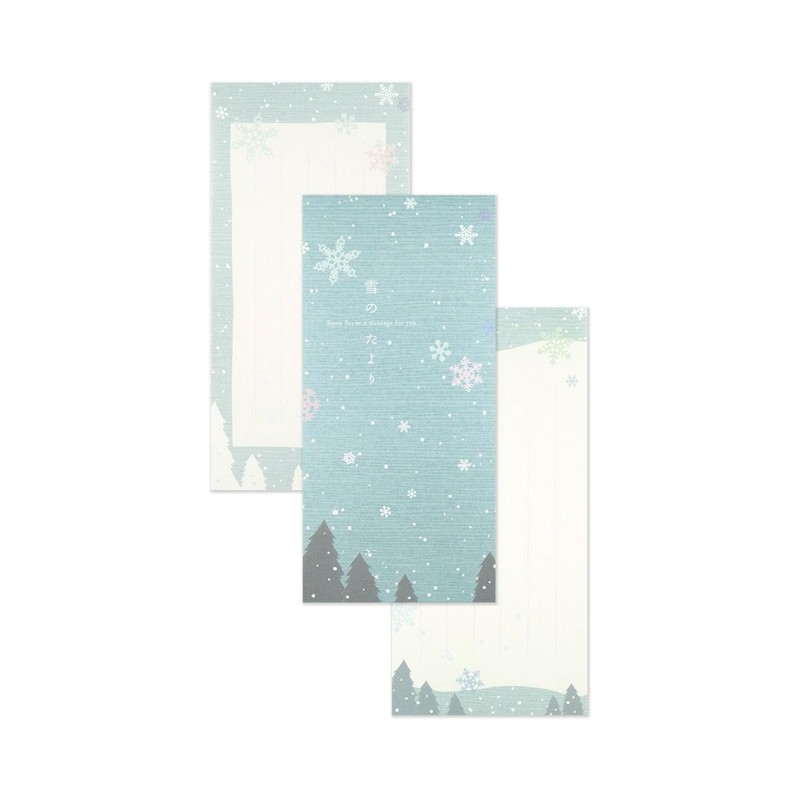 フロンティア 一筆箋 雪のたより MP-402