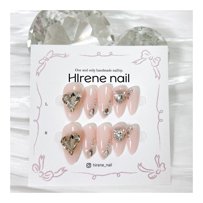 Syrup Heart Drop Nail - Coffin Egg / 시럽 하트