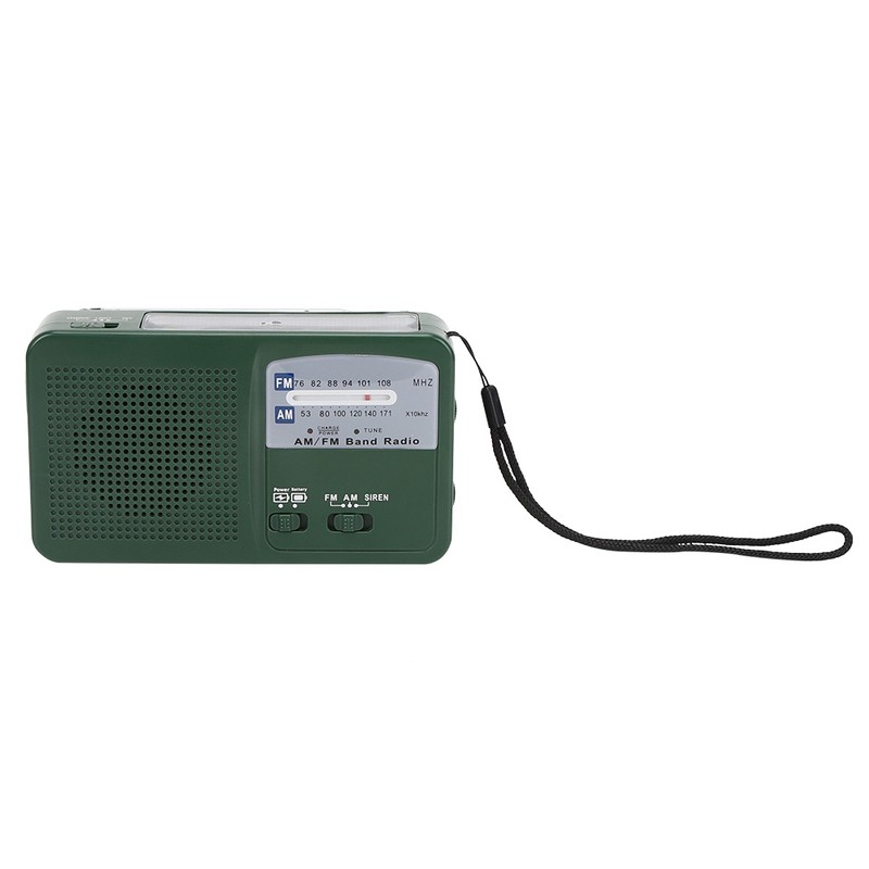 Plastic Outdoor Emergency Light Radio Hand Crank Generate Electricity Multifunction