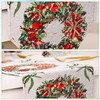 Trimming Shop Christmas Table Runner Wreath Woven Long Cotton Linen