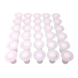 Happy Spring Hydroponic Pot Sponge Set (1# White_30pcs)