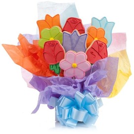 Mother's Day Cookie Bouquets (Lovely Flowers, Set of 5)