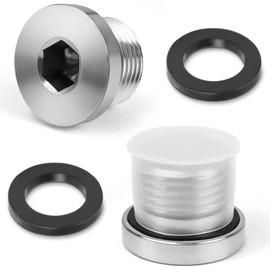 CONJURAIDE 2 x blanking plugs, 1/2 inch, stainless steel blanking plugs, water pipe sealing plugs, end plugs, threaded plugs, 1/2 inch sealing cap with 2 seals for pipeline sealing