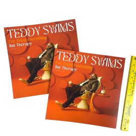 Teddy Swims Tried Everything Therapy 2 Album Flat 2023 Promo Poster Lot 12x12"