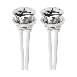 2PCS Toilet Flush Buttons Replacement Jagowa Toilet Dual Flush Button 38mm Round Head for Bathroom Toilet Water Tank