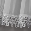 FKL LB-20 Beautiful Voile Curtain with Ruffle Tape, Modern White