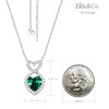 May Birthstone Emerald Necklace Women Christmas Birthday Gifts Wife Mom
