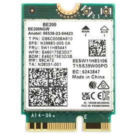 Pojedehy BE200 WIFI 7 Wireless Wifi Card WiFi 6E BE200NGW Bluetooth 5.4 802.11AX Tri-Band M.2 NGFF Network Adapter Easy to Use