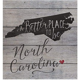 Kindred Hearts 12"x13.5" North Carolina State Slogan Pallet Board Wall Art