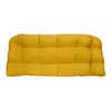 RSH DECOR: Tufted Wicker Loveseat Cushion | 41” x 19"