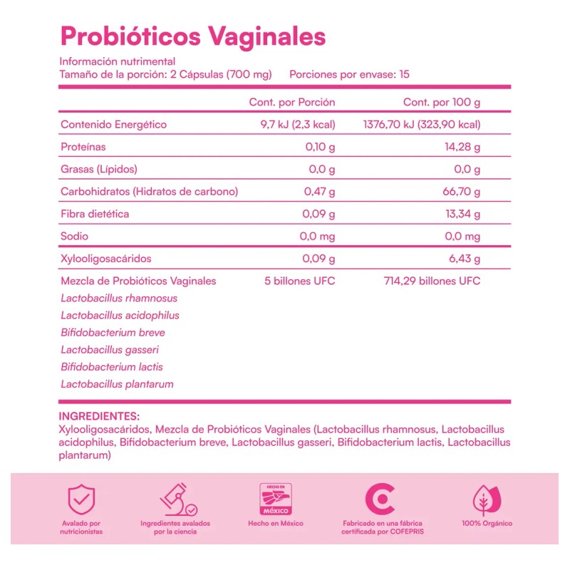 Zesty Probiótico Vaginal Ph Equilibrado Para Flora Femenina