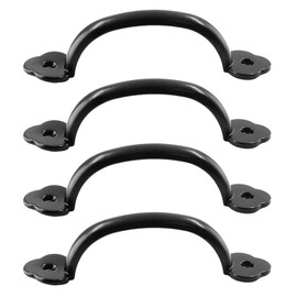 Pack of 4 Cabinet Handles, 82 mm Zinc Alloy Cabinet Handle, Door Handles for Kitchen Drawers, Door Knobs for Replacement, Cabinet Fittings, Drawer Handle for Drawer, Kitchen Cabinet (Black)