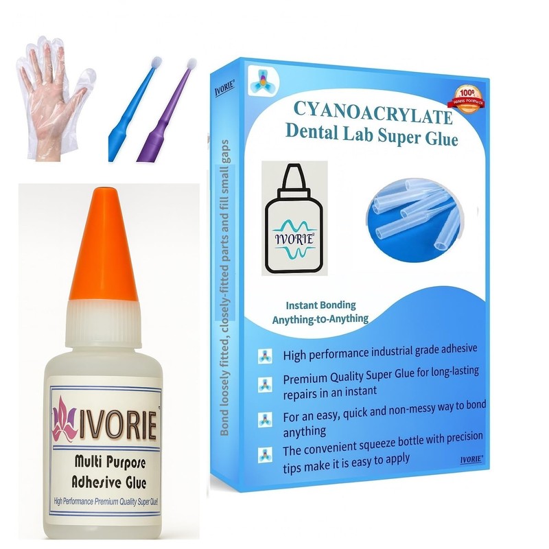 Super Glue Adhesive Instant Bonding Cyanoacrylate Acrylic - Dental Laboratory