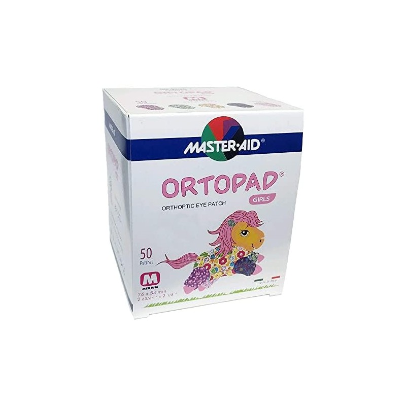 Ortopad® Bamboo Girls Eye Patches, 50/Box (Medium Size, 2-4 yrs)