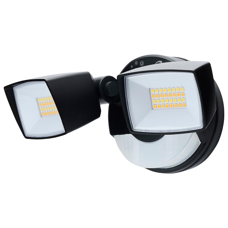 Satco 65-998 LED Dual Head Security Flood Light with PIR