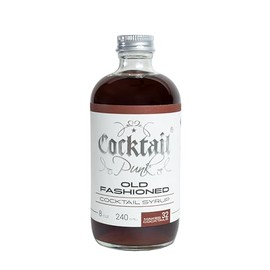 Cocktail Punk Old Fashioned Syrup Small Batch Craft - Made in USA Using Demerara Sugar - All Natural Organic Non GMO Fruits and Spices. Makes 32 Cocktails