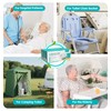 60 Pack Commode Liners with 60 Super Absorbent Pads, Disposable