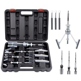 Defabee 7PCS Cylinder Hone Tool Set with Box, Adjustable Engine Cylinder Honing Tool Kit for Sizes 3/4" to 7" Cylinders, with 1-⅛", 3" and 4" Replacement Sanding and Polishing Stones