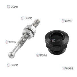Bonpin Quick Fastener Push Button Hood Pin for Car 4 Piece Set (Silver)