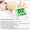 Betus Digital Travel Alarm Clock with Backlight - Foldable Calendar