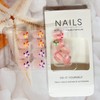 LPOODDNU Short Square Fake Nails Valentine’s Day Press on Nails