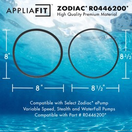 AppliaFit Lid Seal and O-Ring Compatible with Jandy R0446200 for Zodiac and Jandy JEP, SHPF, SHPM and SWF Pool Pumps 2-Pack (4 Pieces)