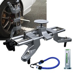 Frtcaty Wheel Clamp & Magnetic Adapter 3PCS Wheel Alignment Tool for Precise Camber Caster Gauges Fits for 11-25" Rims Camber Alignment Tool Universal Tire Repair Tool