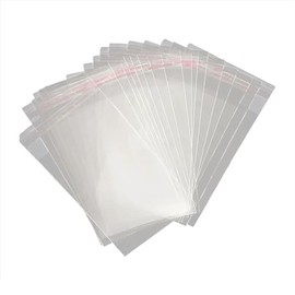 JIHUOO 300 Pcs Resealable Polypropylene Bags Graded Card Sleeves Trading Card Bags Clear Cellophane Cello Bags Baseball Card Holder Bag Plastic Greeting Card Sleeves