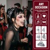 4 Piezas Pinzas Para Cabello Estilo Punk Con Strass, Diseños