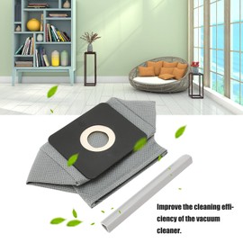 Bolsas de Polvo para Extractores, 4 Bolsas de Filtro Bolsa de Polvo de Tela No Tejida Bolsa de Basura Lavable para Ranura para Tarjeta de 10 X 11 Cm Accesorios para Aspiradoras Domésticas