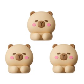 Capybara Cable Organizer, Adorable Animal-Shaped Cable Clips, Desk Cable Management Cord Holder for Home and Office, Cute Wire Clips for Headphones, Chargers, USB Cables (3-Pack)