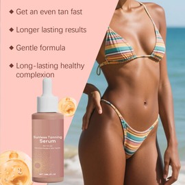 Sunless Tanning Drops, Sunless Bräunungstropfen Zum Trinken, Bräunungstropfen für Gesicht und Körper, Fördert Den Natürlichen Hauttone, Nähren Und Feuchtigkeitsspendend, 60ML