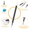 10pcs Replacement Black Pen Refills 0.5mm Black Ink Pen Refills,