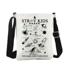 JTOUK K-Pop Lover Gift SKZ K-pop Boy Band Inspired Crossbody Bag for Fandom (Stray CB EU)