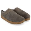 Haflinger Snowbird lambskin clog, felt slipper, house shoe, charcoal, 40