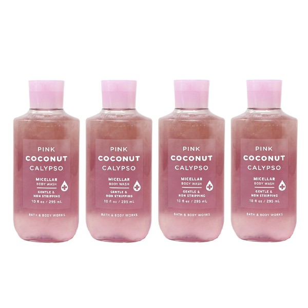 Bath and Body Work Pink Coconut Calypso 4 Pack Micellar