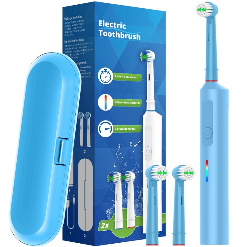 Rotating Electric Toothbrush for Daily Oral Care – USB Rechargeable