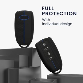 Custodia Coprichiave Compatibile con Chery Omoda C5 / Jaecoo 7 / Tiggo 7 Pro 8 Pro/Arrizo 5 Cover - Copri Telecomando Chiave Auto - Copri Chiavi Macchina nero/blu